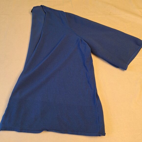 Lane Bryant Cobalt Blue 3/4 Sleeve Cardigan Sweater Stretch Office Size 26/28 - Picture 8 of 9